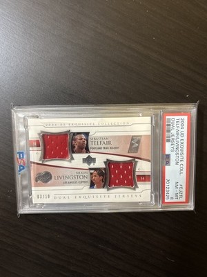 2004-05 UD Exquisite Shaun Livingston Sebastian Telfair Dual Jerseys /10 RC SSP