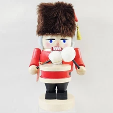 Steinbach Nutcracker Chubby Drummer Fur Hat 11" Germany