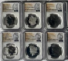 2023 Morgan Peace dollar  6-coin set NGC MS, PF, Rev PF 70 Advance Release AR