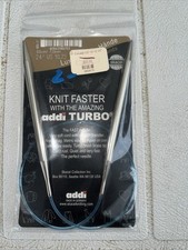 SKACEL ADDI TURBO  ROCKET CIRCULAR KNITTING NEEDLES SIZE 60cm/US 10.75/ 24  