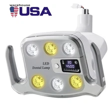 Dental Oral Light Operating Lamp Induction 6 LED +LCD For Dental Unit Chair