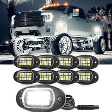 Led Rock Lights For Trucks 8 Pods Car Underglow Wheel Well Light Pure White Led Rock Lights For Trucks 8 Pods Car Underglow Wheel Well Light Pure White