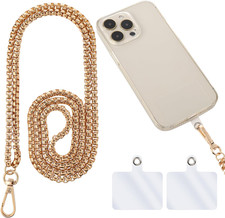 Metal Phone Chain Holder, Universal Phone Lanyard Cell Phone Crossbody Neck Stra