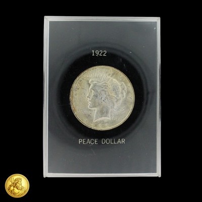 1922 $1 Peace Dollar Black Case UNC -Z63