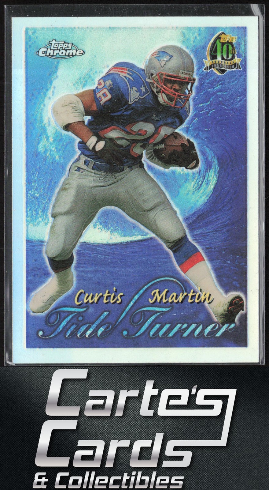 Curtis Martin 1996 Topps Chrome TT5 Tide Turners Refractors New England Patriots
