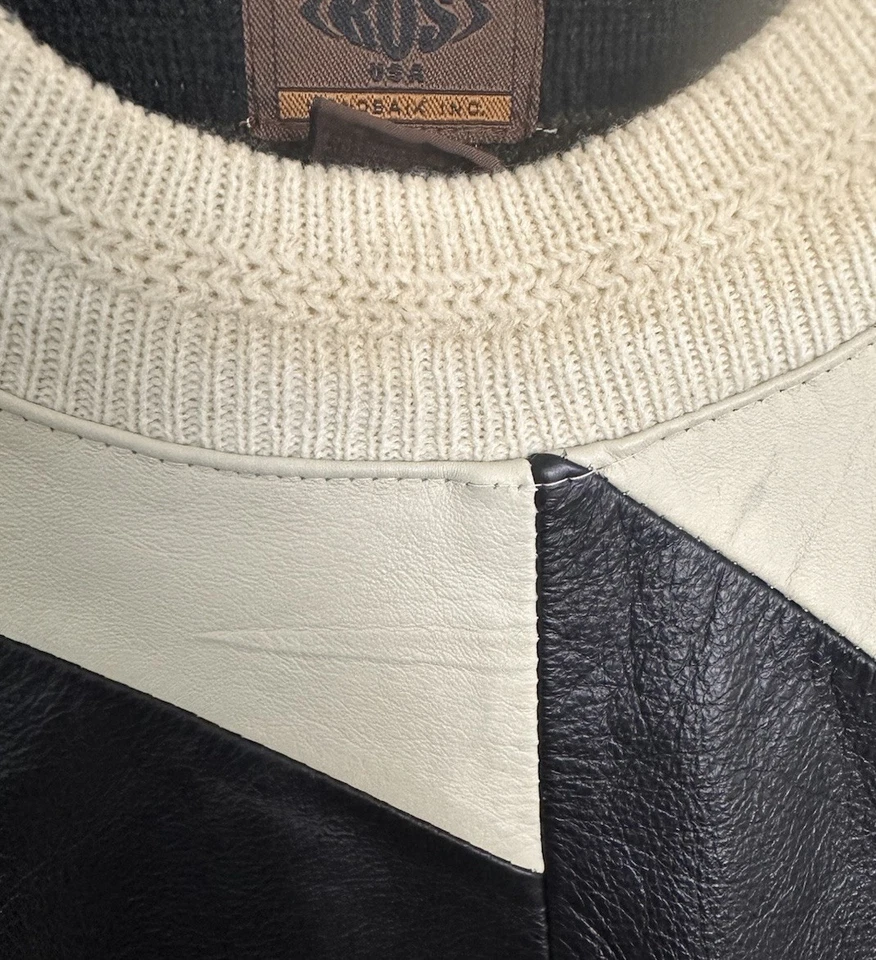 Suéter Vintage 90’s Trust Coogi Estilo Cuero Frontal Hombre Talla 2XL Foto 2 de 4