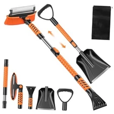 42" Ice Scraper and Extendable Snow Brush, Detachable Snow Scraper, Emergency 1