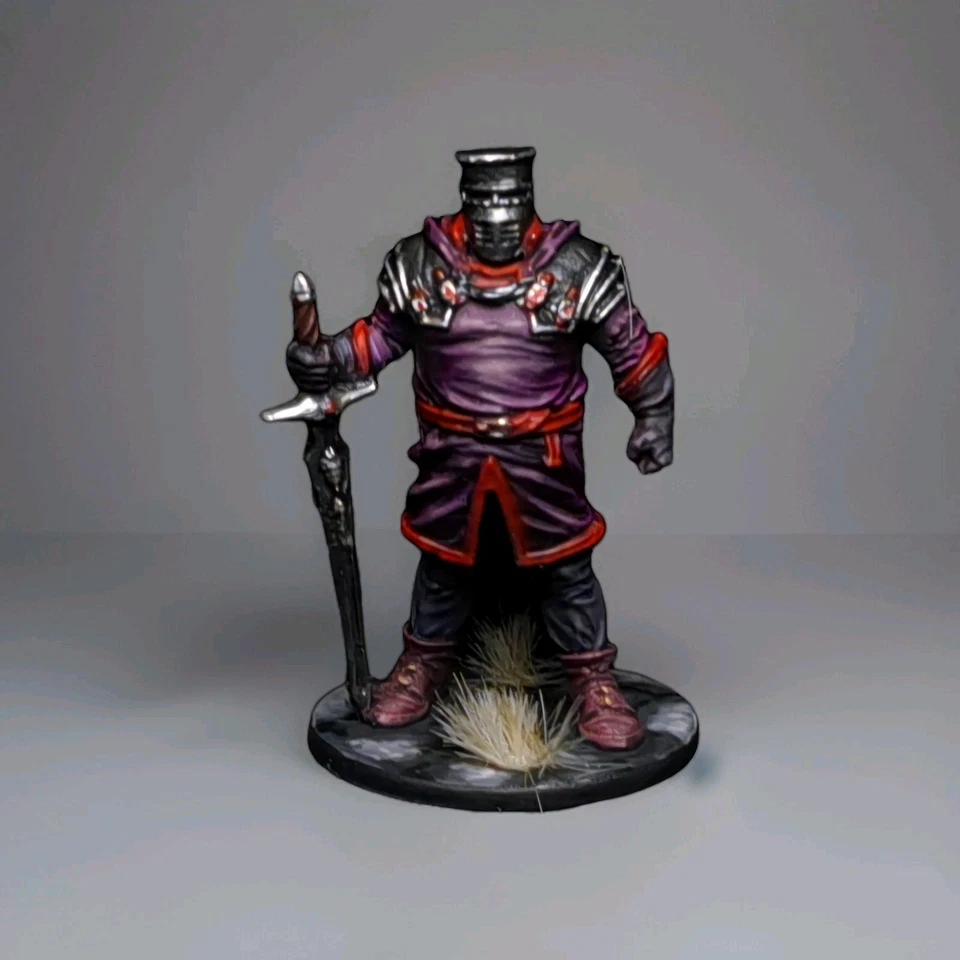 Painted Black Knight If Your Ugly Hide your Face Zombicide Rpg Miniature No Card - Image 3 of 4