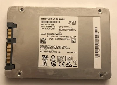 Intel 480GB SATA 2.5 inch SSD - image 1 of 3