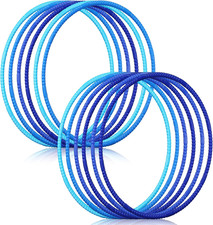 12 Pcs Toy Hoop for Kid Detachable Adjustable Toy Hoop Colored Exercise Ring Pla