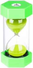 Suliao Sand Timer 5 Minute Hourglass Timer,plastic Sand Clcok,big Gree
