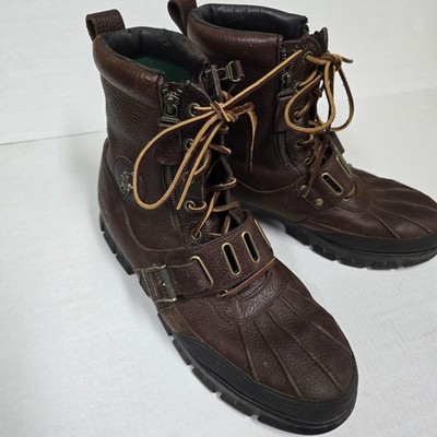 Polo Ralph Lauren Andres III Men's Boots in Briarwood brown leather Size 14D