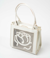BRACCIALINI - Borsa bianca logo elegante primavera fiore donna