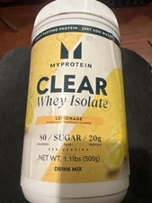 Myprotein Clear Whey Protein Isolate Powder, Lemonade, 20 Servings (1.1 lbs)