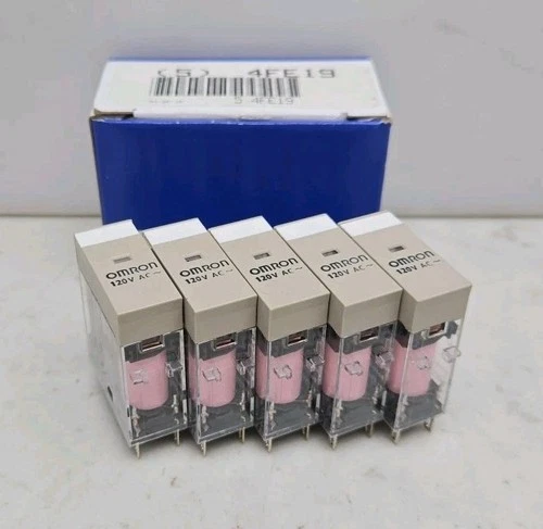 5 Pack Omron G2r-2-S Ac120(S) General Purpose Relay 120V Ac Coil Volts 5A 8 Pin