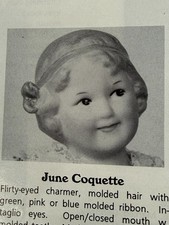 Gießform  Geb. Heubach 408 June Coquette Kopf und Hände mit Füßen