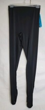 Body Wrappers Men's Seamless Convertible Dance Tight Black In-step Opening SZ M