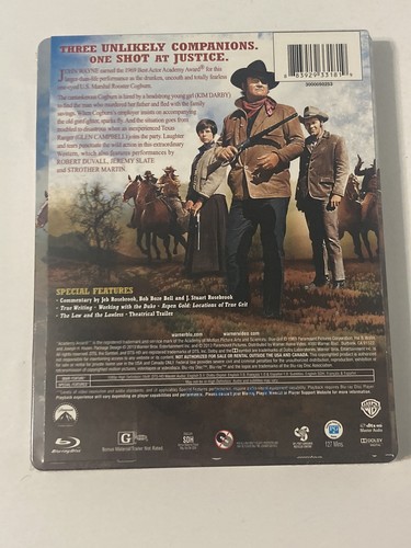 True Grit - Blu-ray - SteelBook - John Wayne - Western - Sealed Free Shipping - Foto 2 di 7