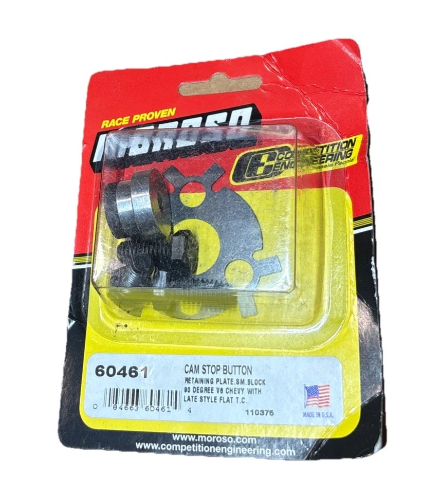 Moroso 60461; Solid Thrust Button w/ Lock Plate, .660 in. for Chevy 4.3L V6, SBC photo 2