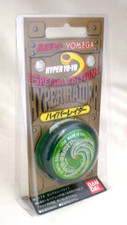 YOMEGA BANDAI 1998 VINTAGE HYPER RAIDER YOYO GREEN GREEN CAPS CLASSIC TOY NEW