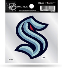 NHL Seattle Kraken 4'X4' Small Style Decal, Team Color