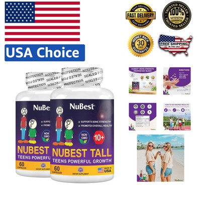 Gluten-Free Bone Health Formula with Natural Herbs for Kids 10+ | 120 Capsules