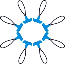 Coshar 8Pcs Heavy Duty T-Shaped Cord Zipper Pulls Zipper Tab Extension Replaceme