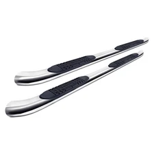 For Ram 1500 Classic 19-24 4" Cab Length Polished Oval Curved Step Bars