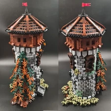 Compatible Medieval Castle Tower Model Modular Building for Collection 2449