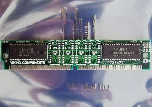 Siemens HYB5118165BSJ-50 4MB 50ns 72-pin SIMM EDO RAM