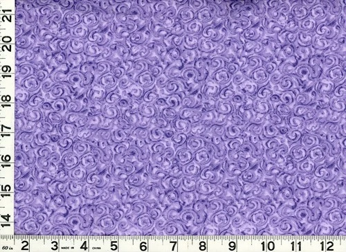 Dark Purple Spirals on Light Purple Quilting Sewing Fabric by the Yard  #714 - product listing photo