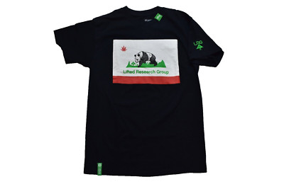 Lifted Research Group LRG Mens Republic Motherland Flag Black Shirt NWT S