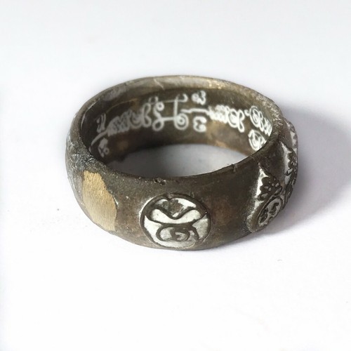 Ring Talisman 9 Yod Mantra LP Mhun Wat Banjan Temple Thai Buddha Amulet - Picture 3 of 4