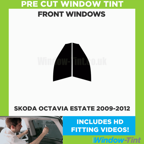 Pre Cut Car Window Tint for Skoda Octavia Estate 2009-12 Front Windows Film film - Picture 2 of 10