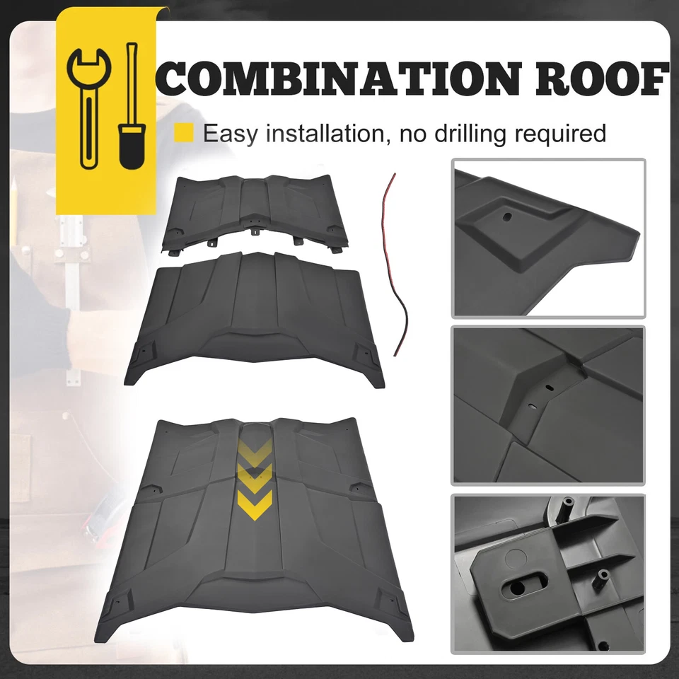 For Can Am Maverick X3 Max Turbo 2017-2025 UTV Hard Plastic Roof 715003750 - Image 4 of 4