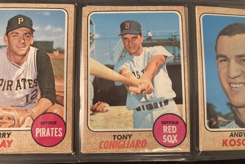 Tony Conigliaro 1968 Topps Xmass Cello Rack Pack MT 12 Boston Red Sox - Picture 3 of 5