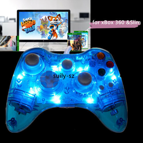 USB Wired Game Controller For XBOX 360& PC Windows /Glow /Wireless for Console - Picture 50 of 72