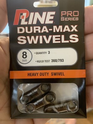 P-LINE Dura-Max Pro Series Heavy Duty Swivels, Sz 8-793LB, 3Pack, (Spro Type)