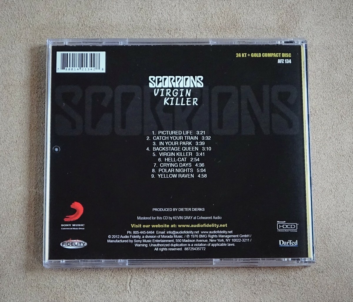 Scorpions - Virgin Killer / Audio Fidelity 24 Karat Gold