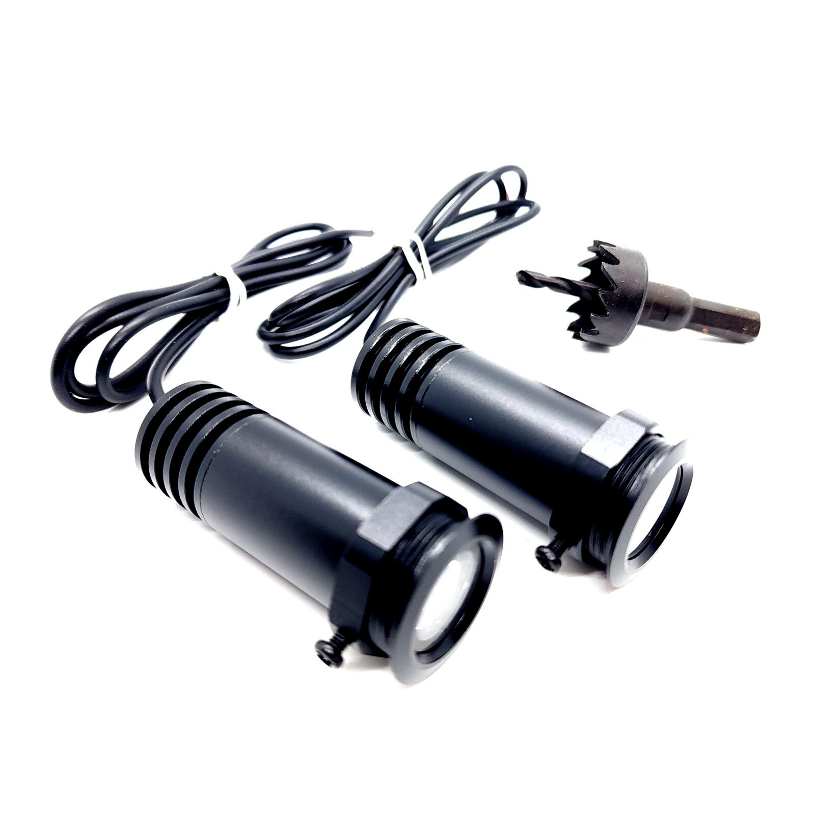 2Pc LED Ghost Shadow Door Projector Lights Drill Type for Aston Martin