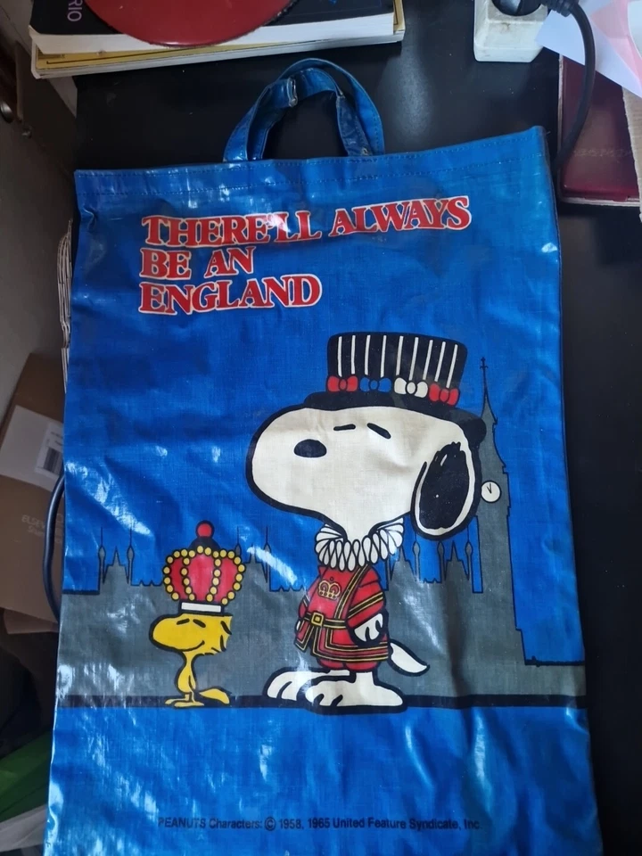 Sac / cabas Snoopy Peanuts 1958 Vintage- - Photo 1/4