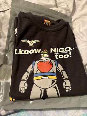 Human Made x I Know Nigo Too Black Size XL Tee | eBay Human Made x I Know Nigo Too Black Size XL Tee | eBay
