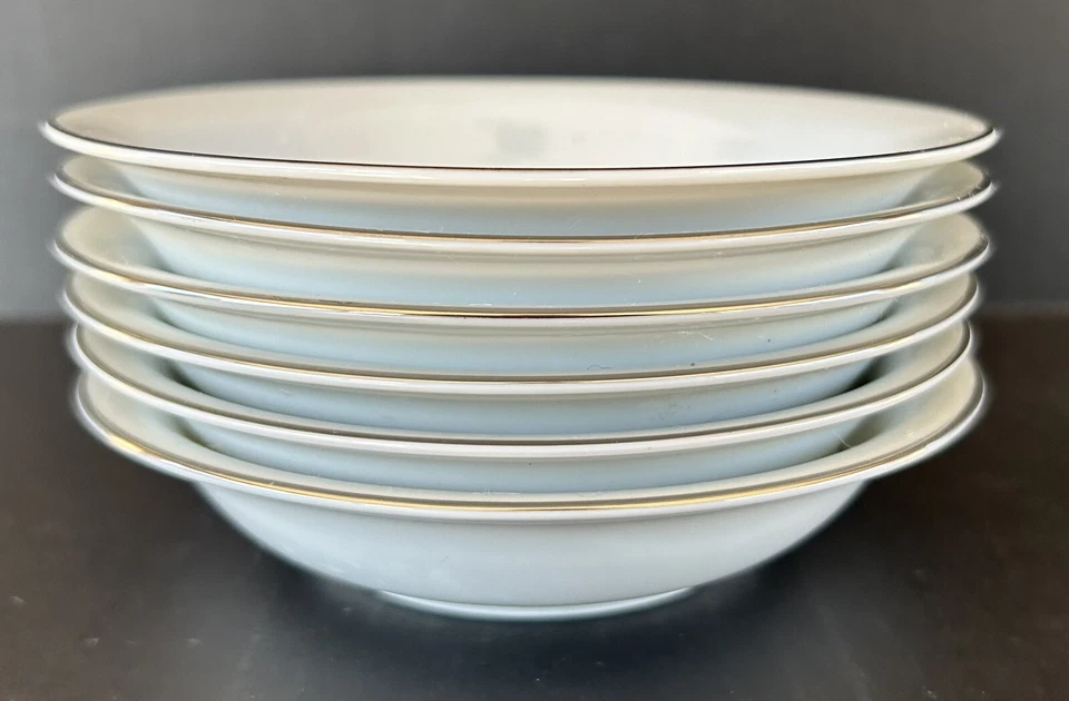 Noritake Arlington 5221 Fruit Dessert Bowls 5 1/2" Set of 6 Pink Roses - Image 3 of 4