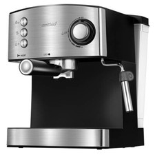 Cafetera Expresso Manual 20 Bares, 1,7 L, Espumador de Leche, Calienta Tazas