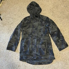 My Anorak Jacket Womens Medium Camo All Weather Gorpcore Streetwear Hooded Coat