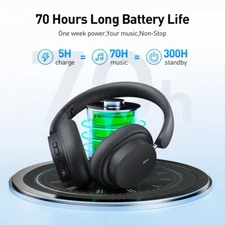 	Baseus Wireless Headphone Bluetooth 5.3 Earphone HIFI Stereo Headset 