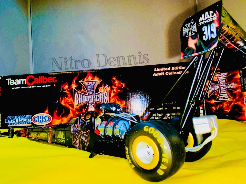 NHRA Scott Kalitta 1:24 литой JESSE JAMES West Coast Choppers DRAGSTER Nitro - Изображение 3 из 4