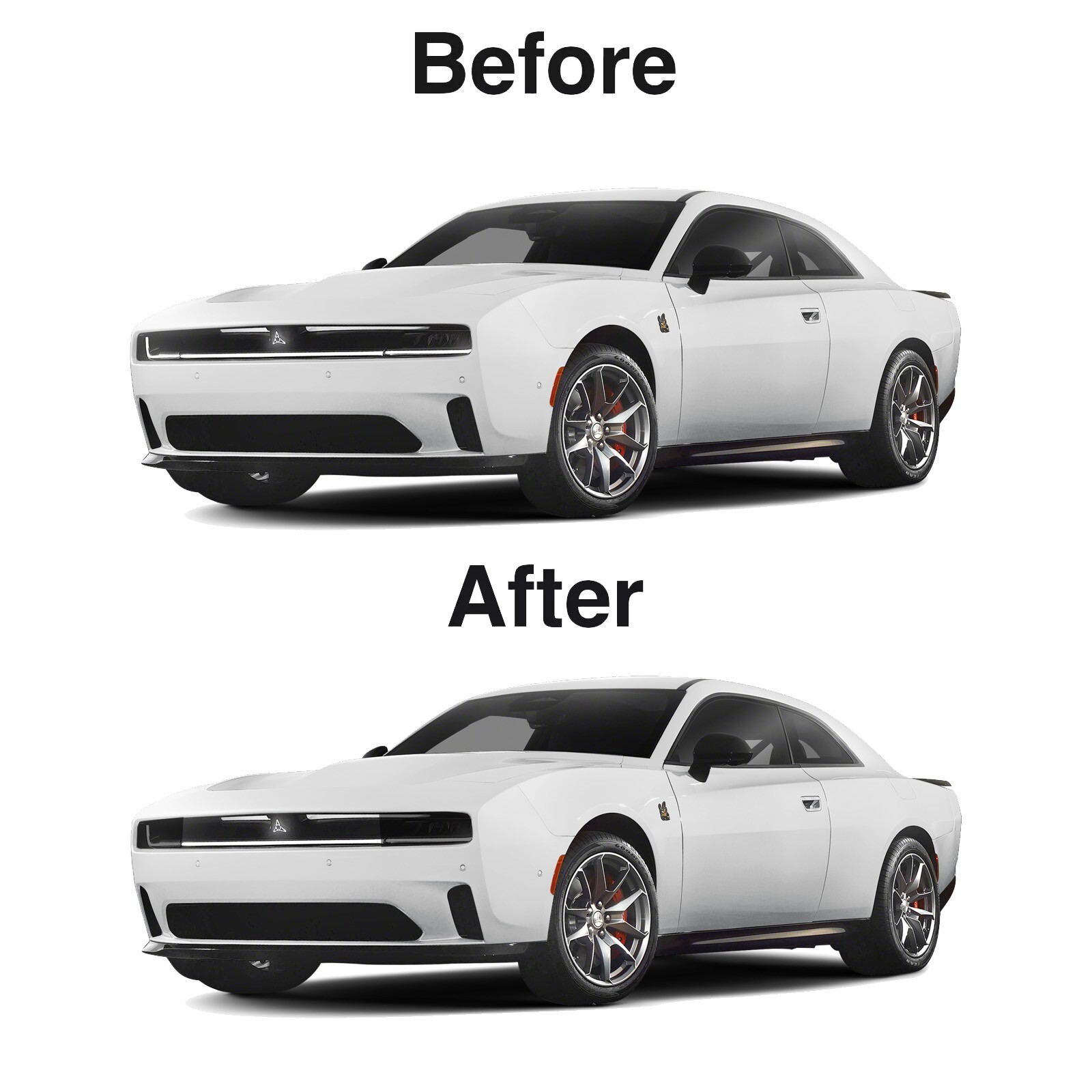 Smoke Precut Vinyl Tint Kit for Charger Daytona Scat Pack Headlights & Fog Lights