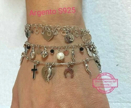 Bracciali di bigiotteria Charms in argento