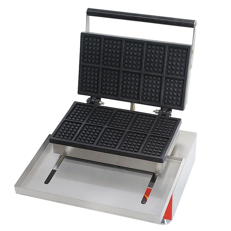 Commercial Nonstick Electric Mini Square Waffle Maker Baker Machine 110V